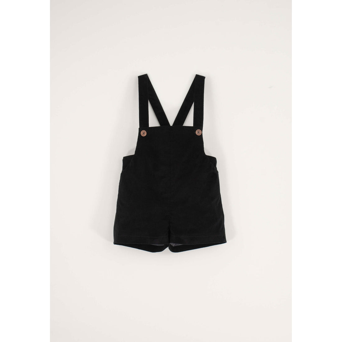 Popelin Black Velvet Suspender Shorts – Ladida