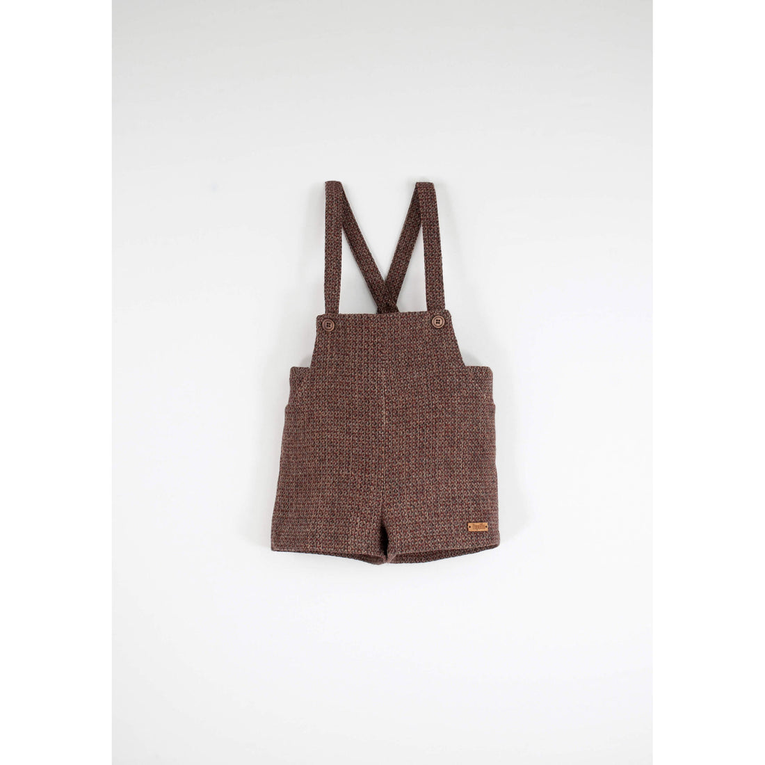 Popelin Burgundy Wool Suspender Shorts