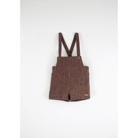 Popelin Burgundy Wool Suspender Shorts