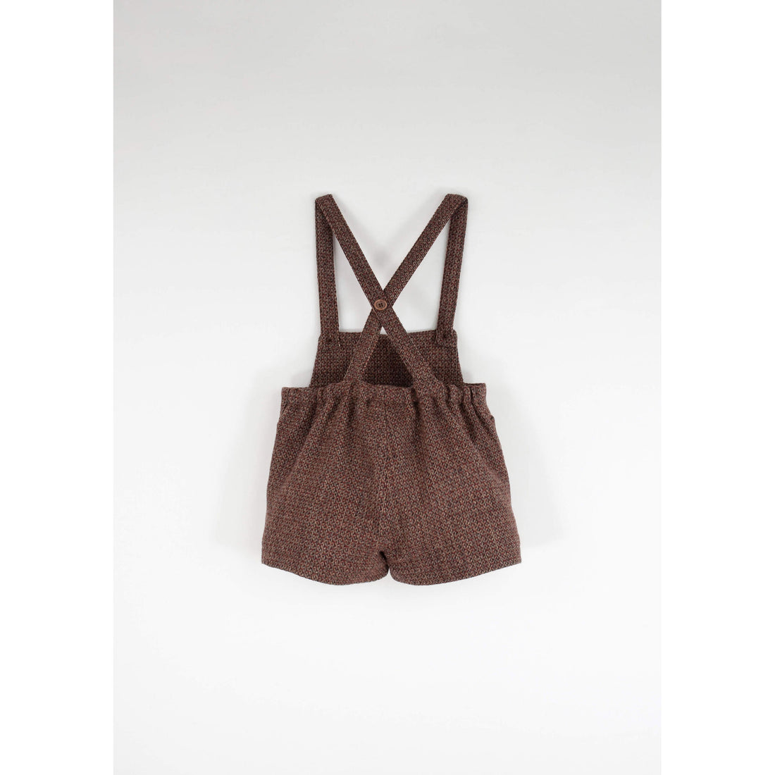 Popelin Burgundy Wool Suspender Shorts