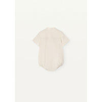 Popelin Off White Shirt Romper