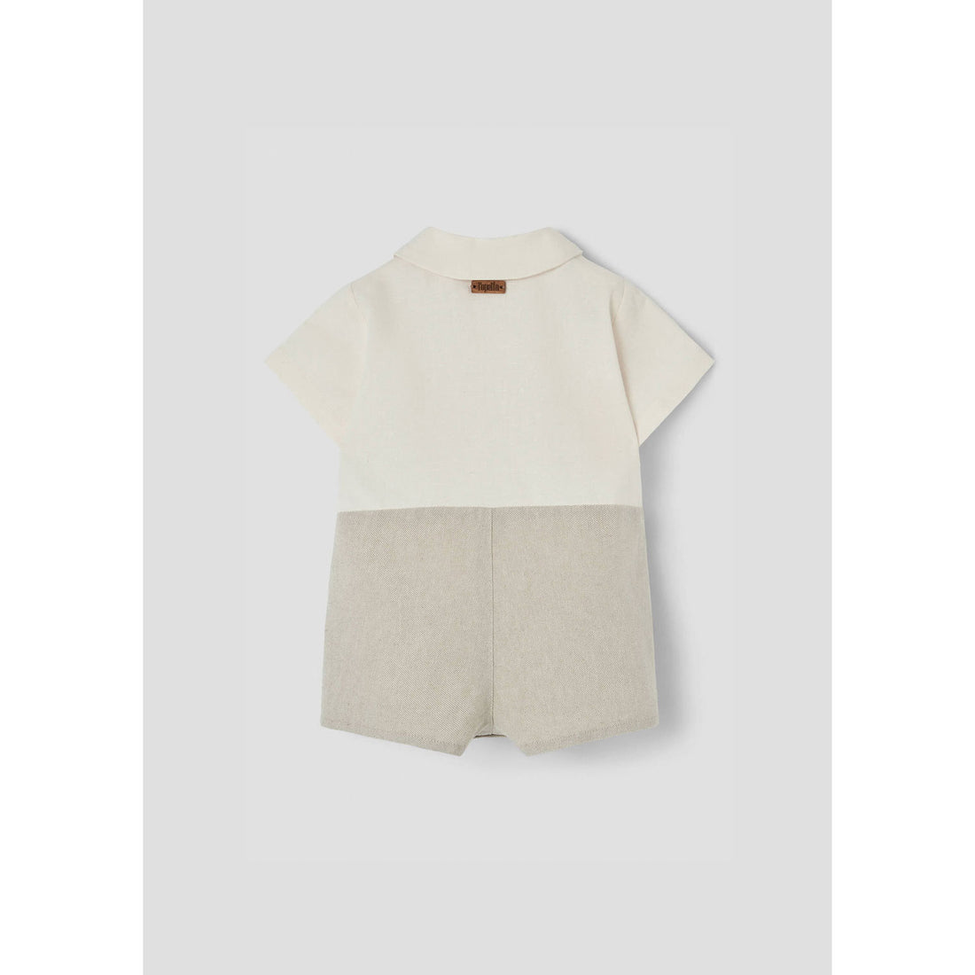 Popelin Sand Oxford Shirt Jumpsuit