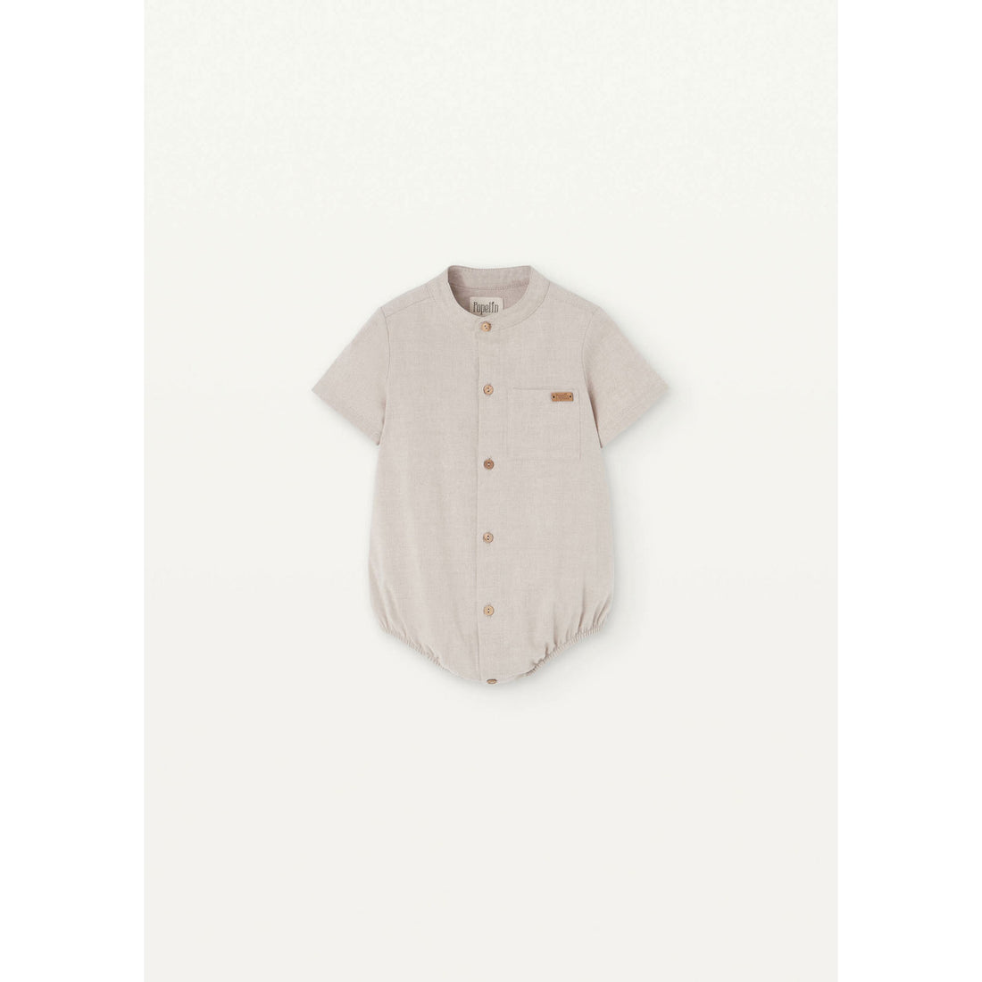 Popelin Sand Shirt Romper