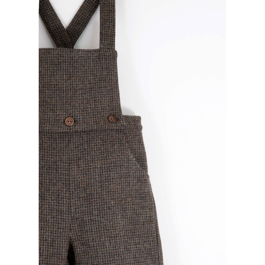 Popelin Multi Coloured Wool Suspender Shorts
