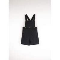 Popelin Dark Grey Wool Suspender Shorts