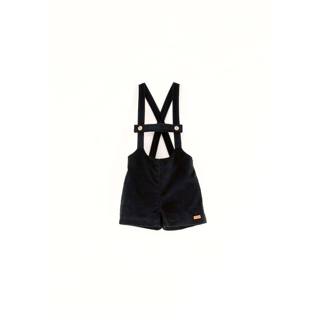 Popelin Black Short Dungarees