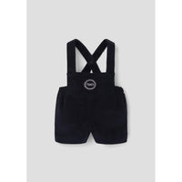 Popelin Black Velvet Dungarees Shorts