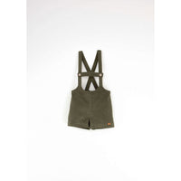 Popelin Green Short Dungarees