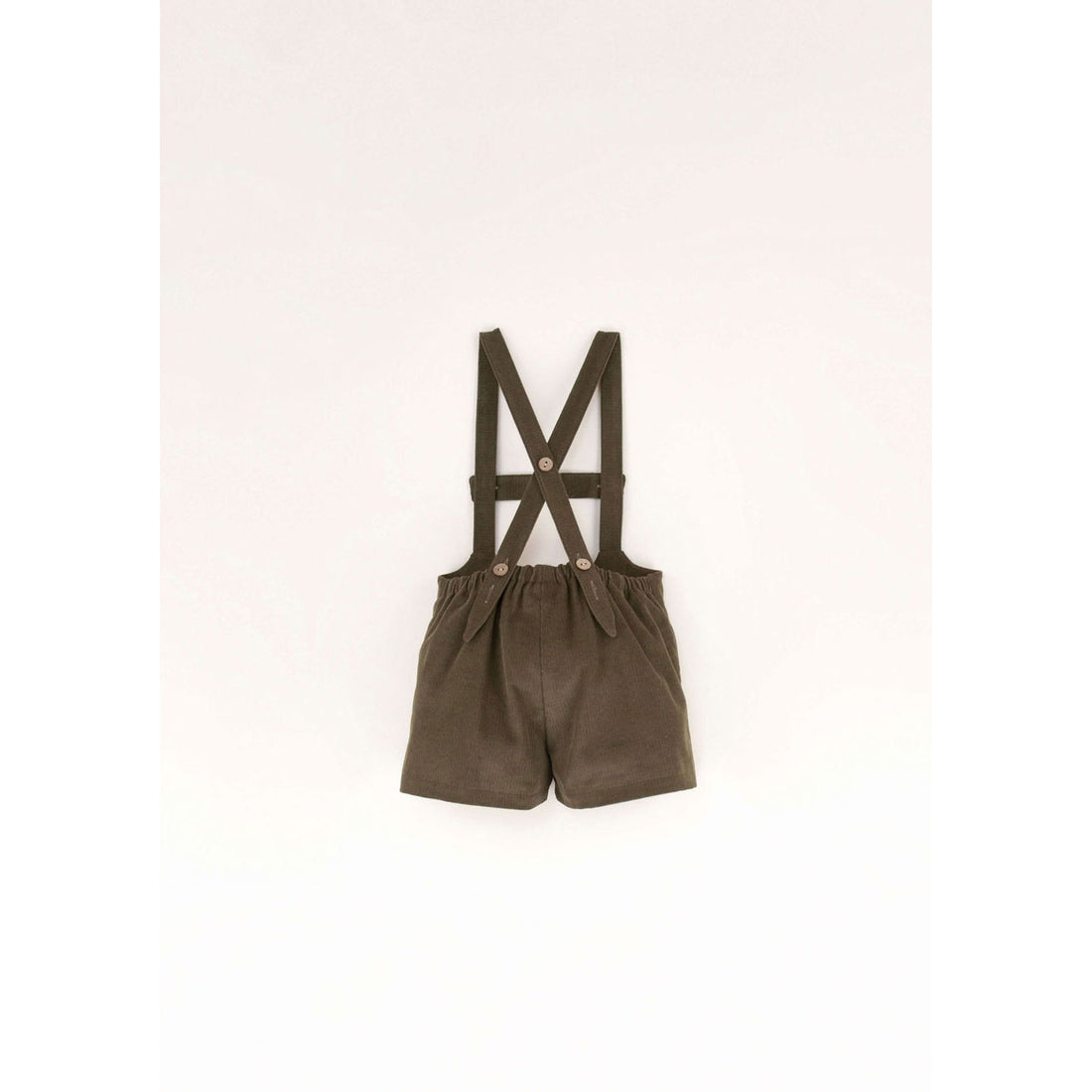 Popelin Green Short Dungarees