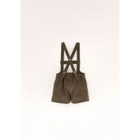 Popelin Green Short Dungarees