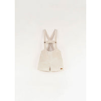 Popelin Off White Short Dungarees