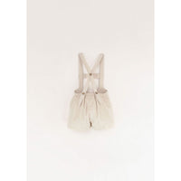 Popelin Off White Short Dungarees