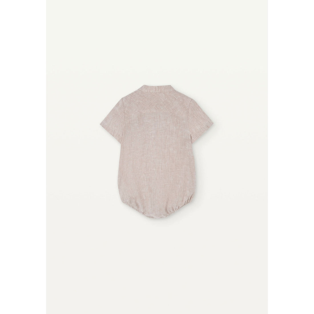 Popelin Sand Linen Shirt Romper