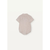 Popelin Sand Linen Shirt Romper