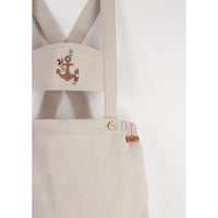 Popelin Sand Anchor Strap Dungarees