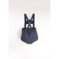 Popelin Navy Blue Anchor Strap Dungarees