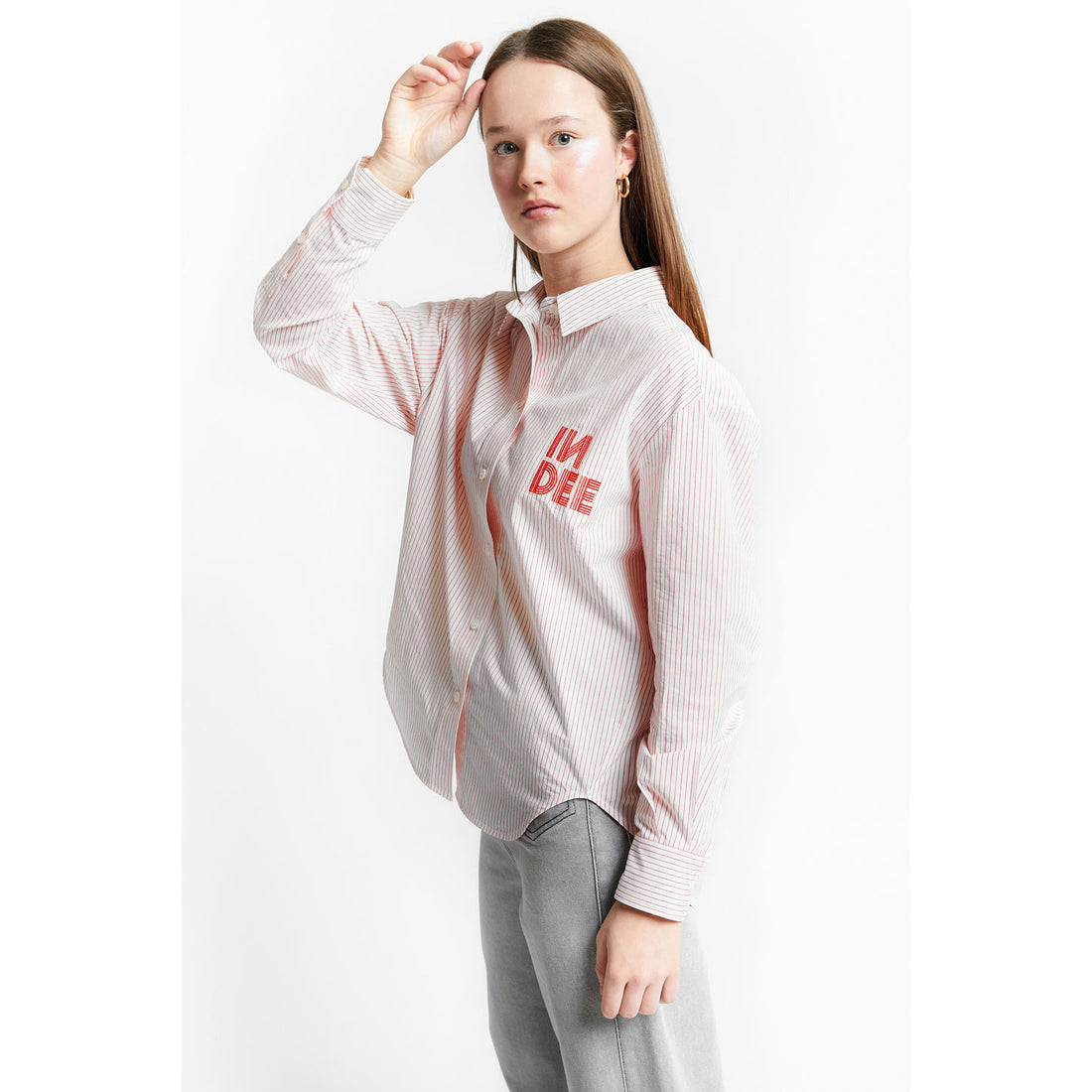 Indee Red Striped Tacoma Shirt