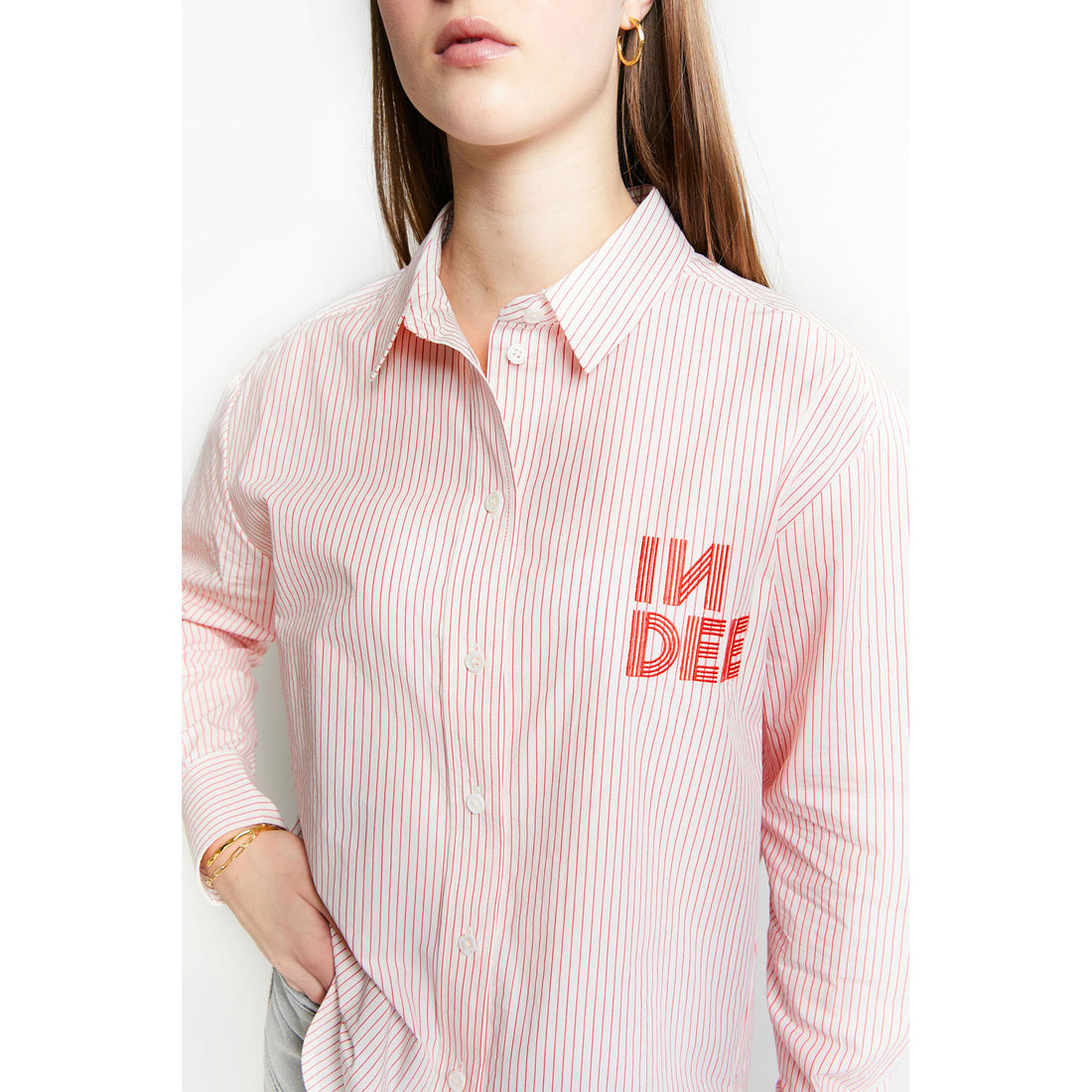Indee Red Striped Tacoma Shirt