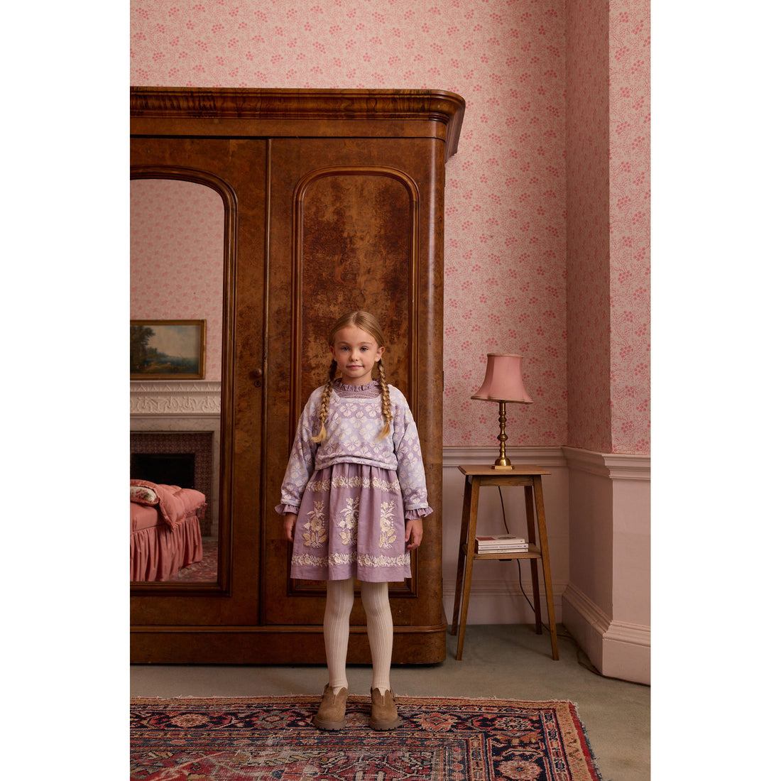 Apolina  Icelandic Poppy Jacquard Tara Jersey Pullover