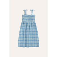 The Campamento Light Blue Checkered Dress