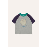 The Campamento Grey It's Time Color Block T-Shirt