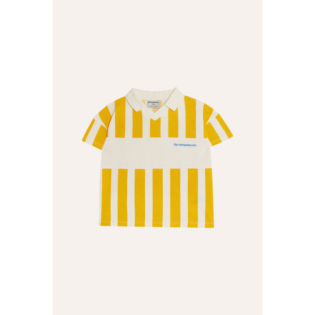 The Campamento Yellow Striped Polo