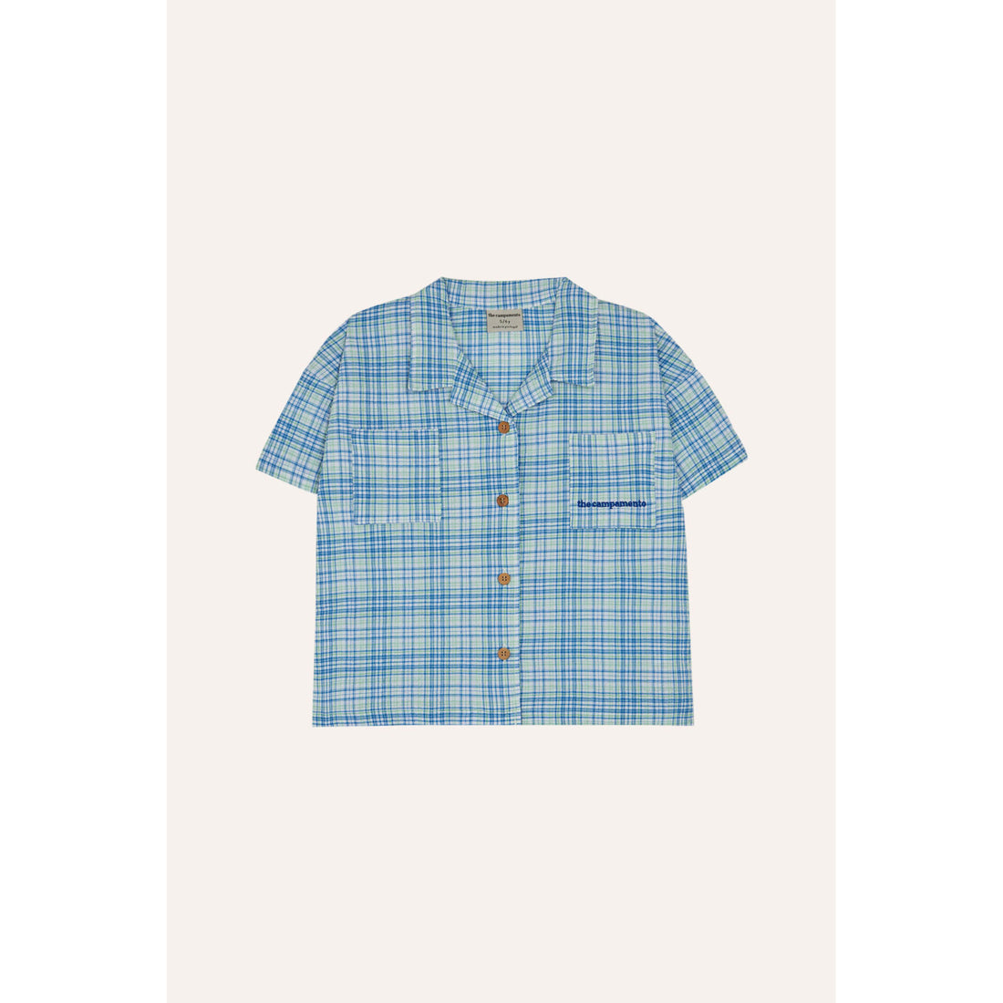 The Campamento Light Blue Checkered Shirt