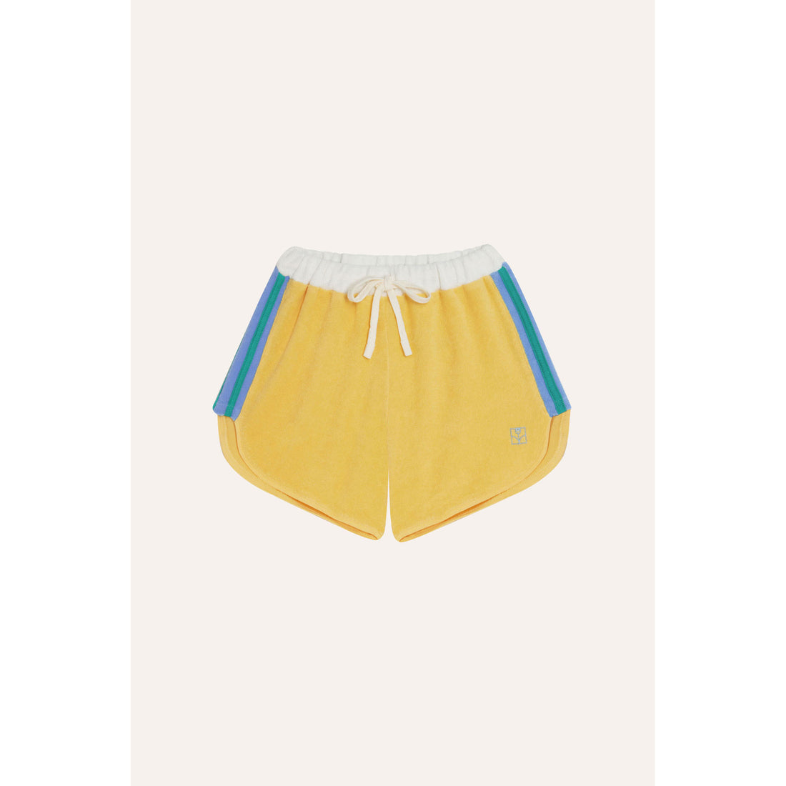 The Campamento Yellow Colorblock Shorts