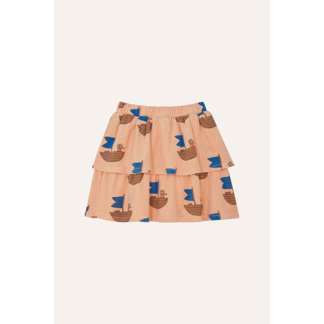 The Campamento Peach Sailor Allover Skirt