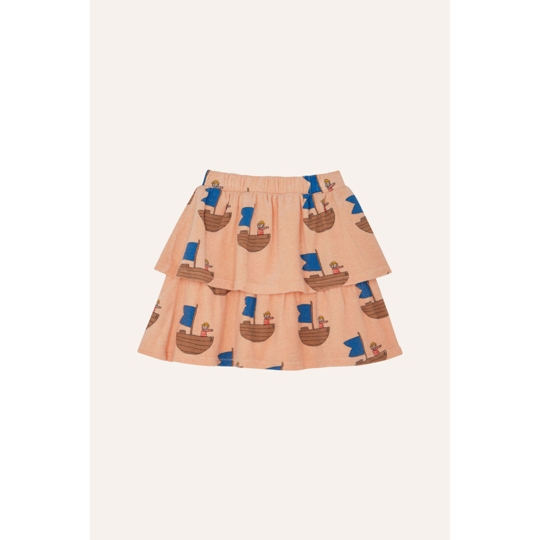 The Campamento Peach Sailor Allover Skirt
