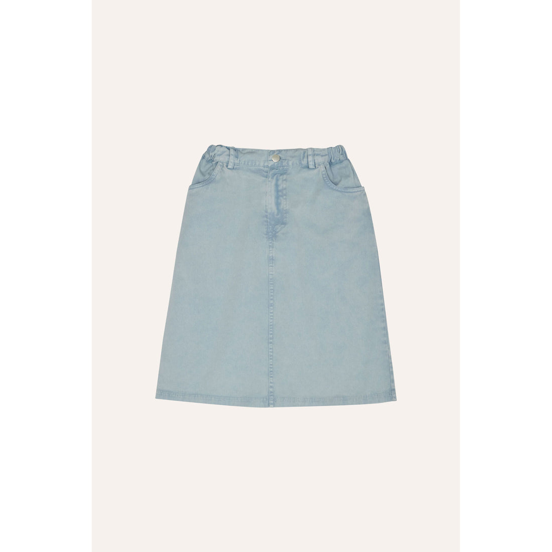 The Campamento Light Blue Denim Skirt