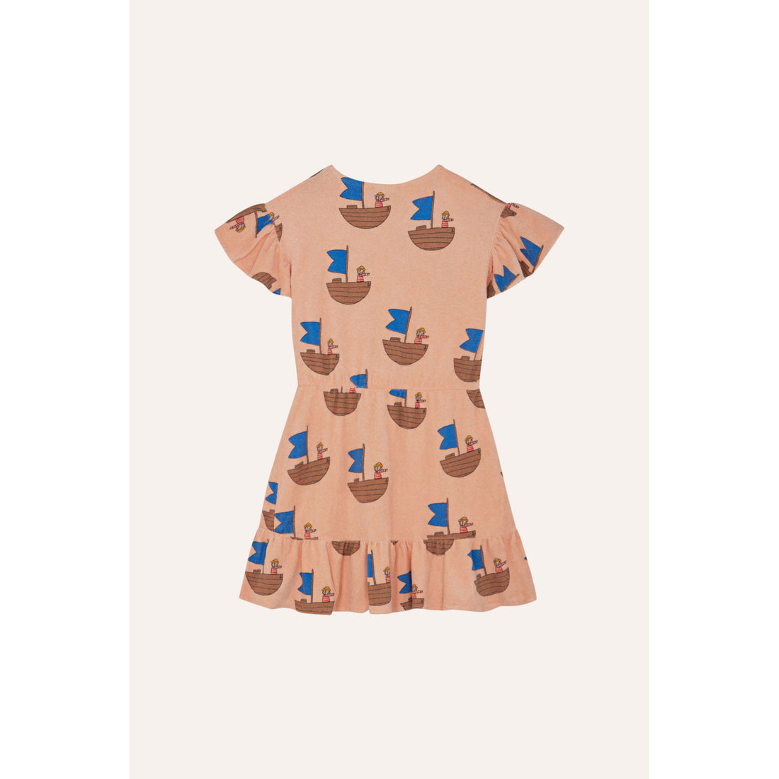 The Campamento Peach Sailor Allover Dress