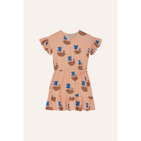 The Campamento Peach Sailor Allover Dress