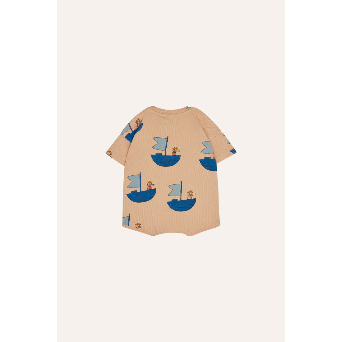 The Campamento Peach Sailor Baby Bodysuit
