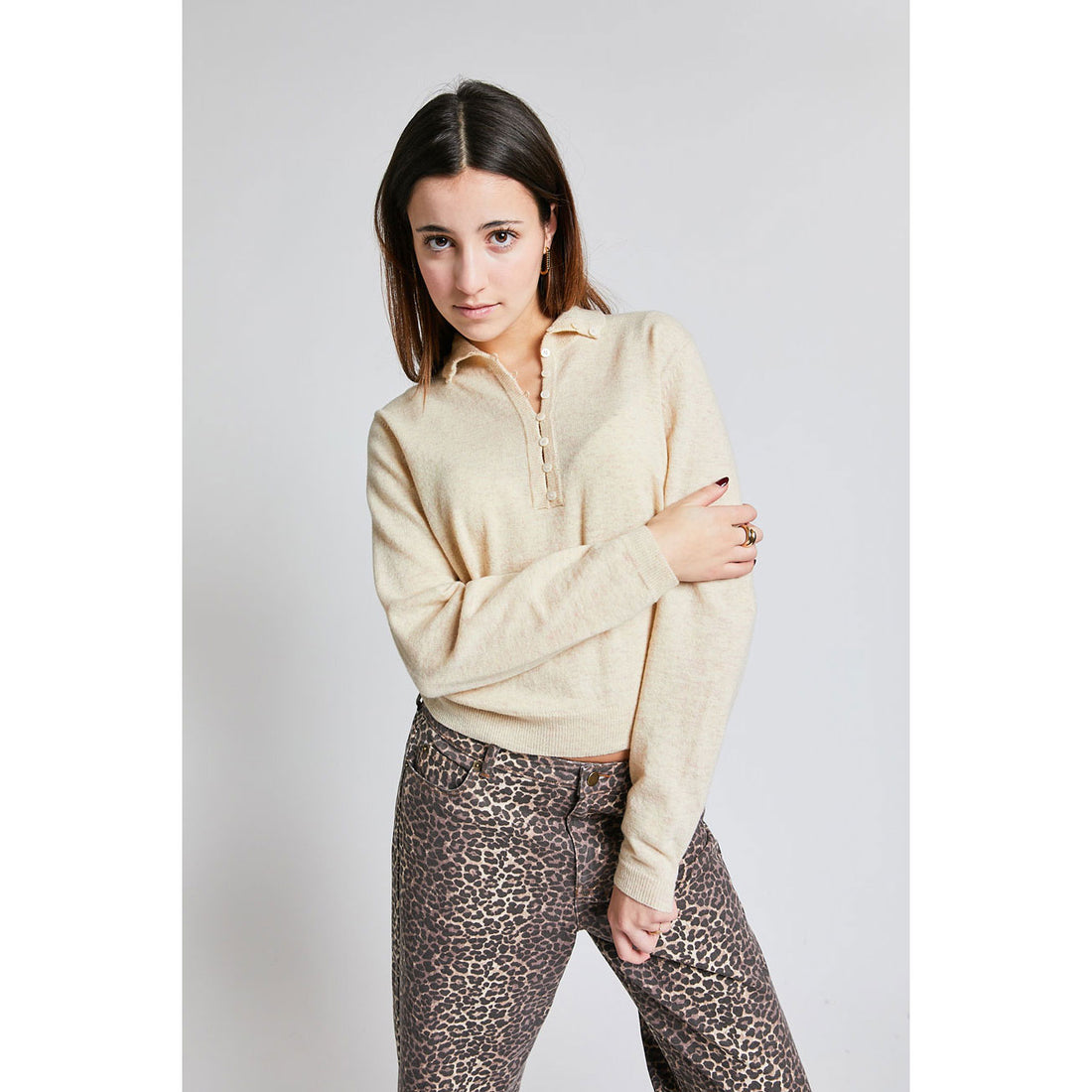 Indee Off White Tea Pullover
