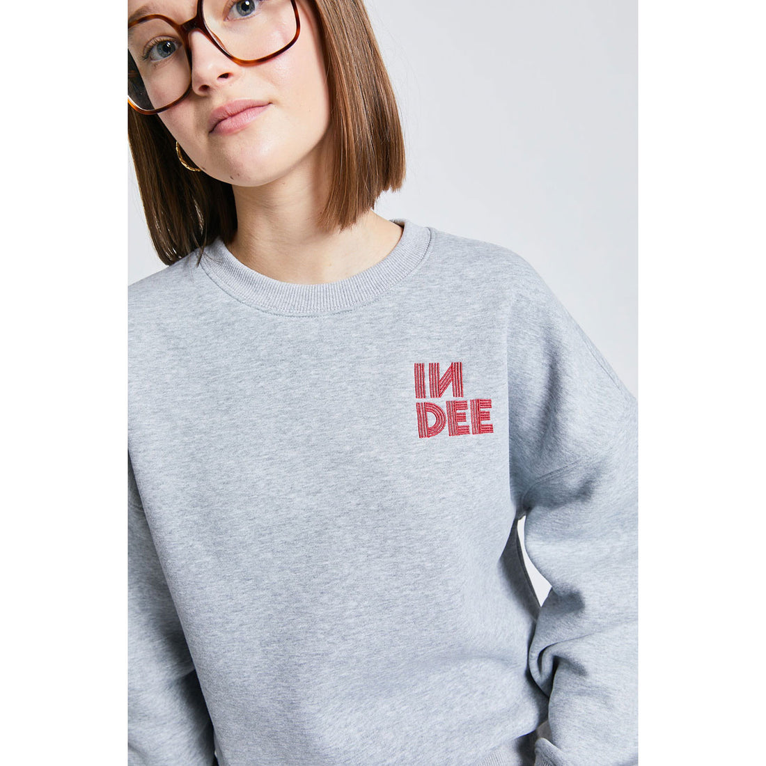 Indee Grey Melange Tenor Sweater