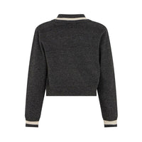 Trussardi Grey Knit Polo Sweater
