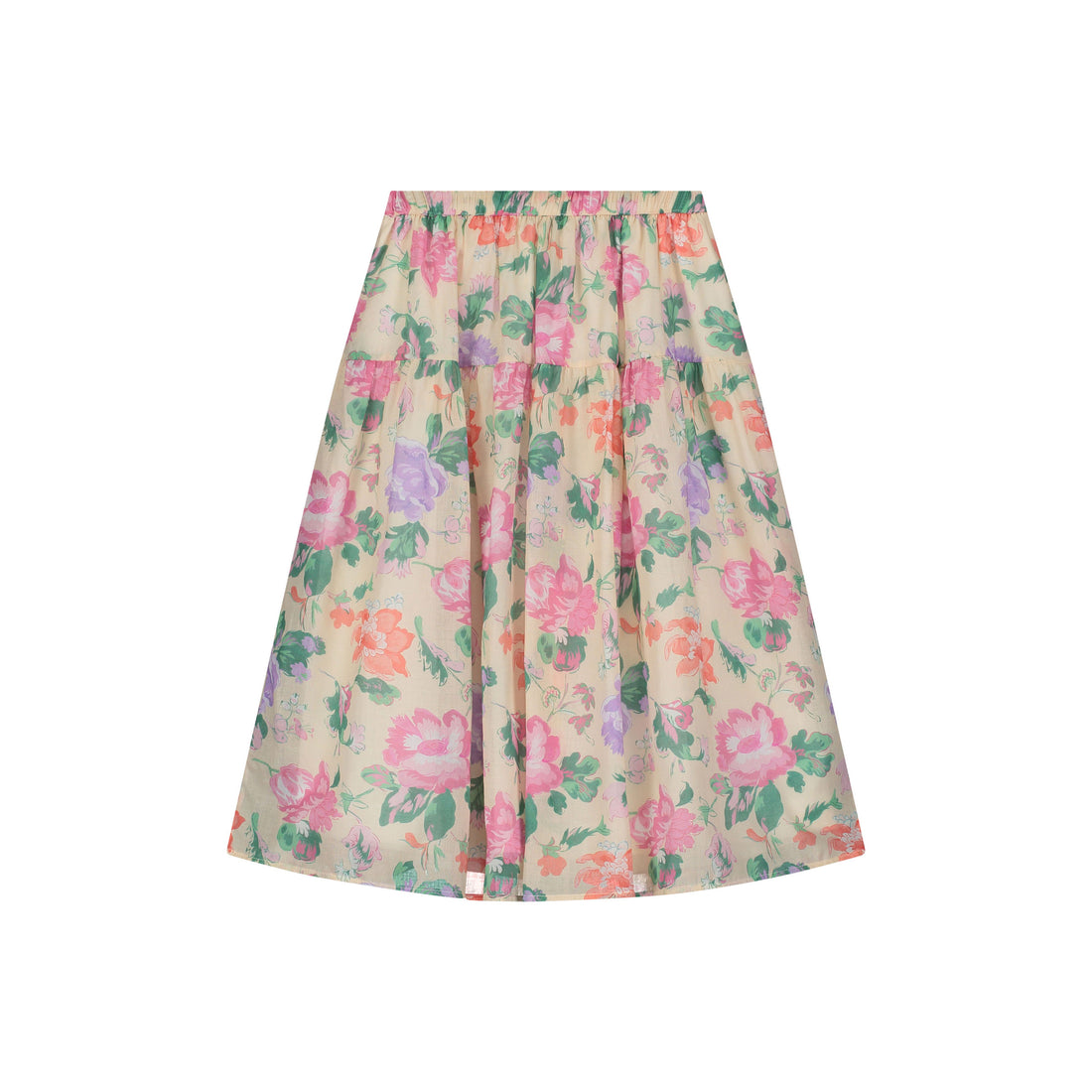 Tangerine Tan Voile Midi Skirt