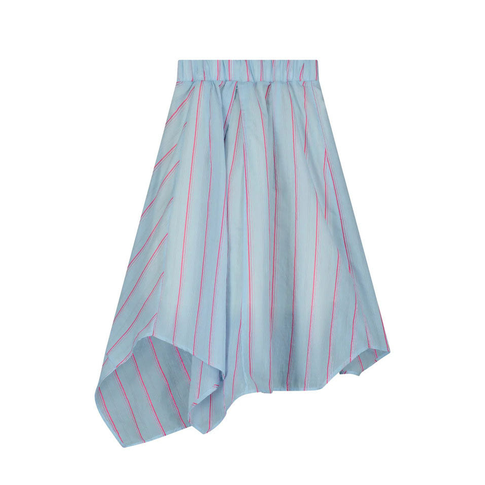 Tangerine Blue Asymmetrical Skirt