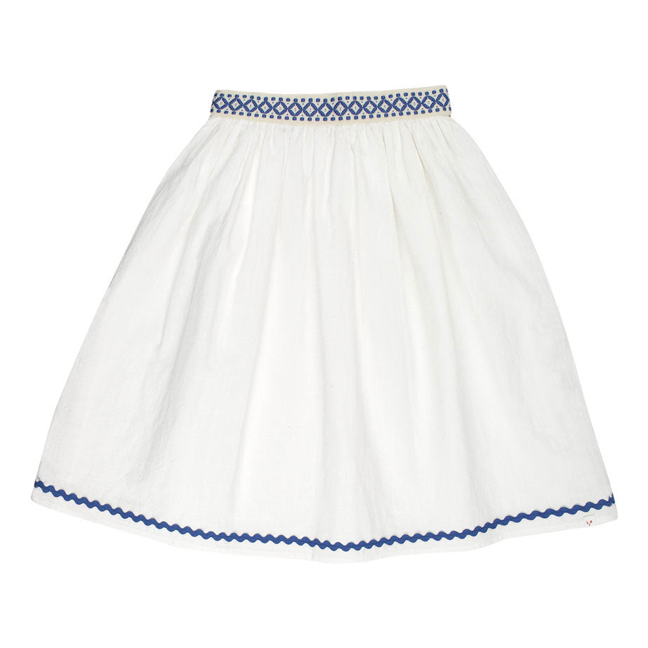 The Little Poets Royal Blue Belt Midi Bordalo Skirt