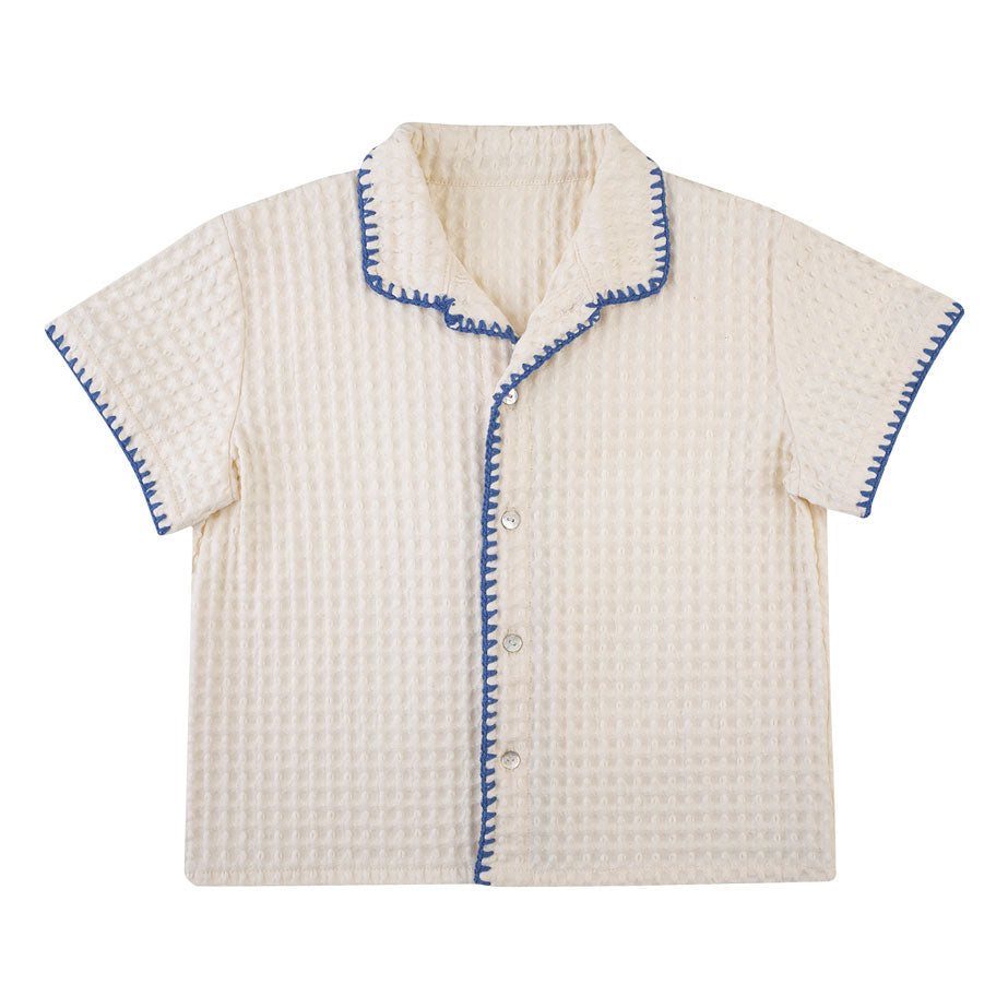The Little Poets Ecru Alvaro Shirt