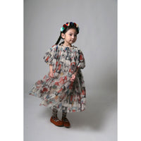 Tia Cibani Rainbow Crush Pleated Smock Dress
