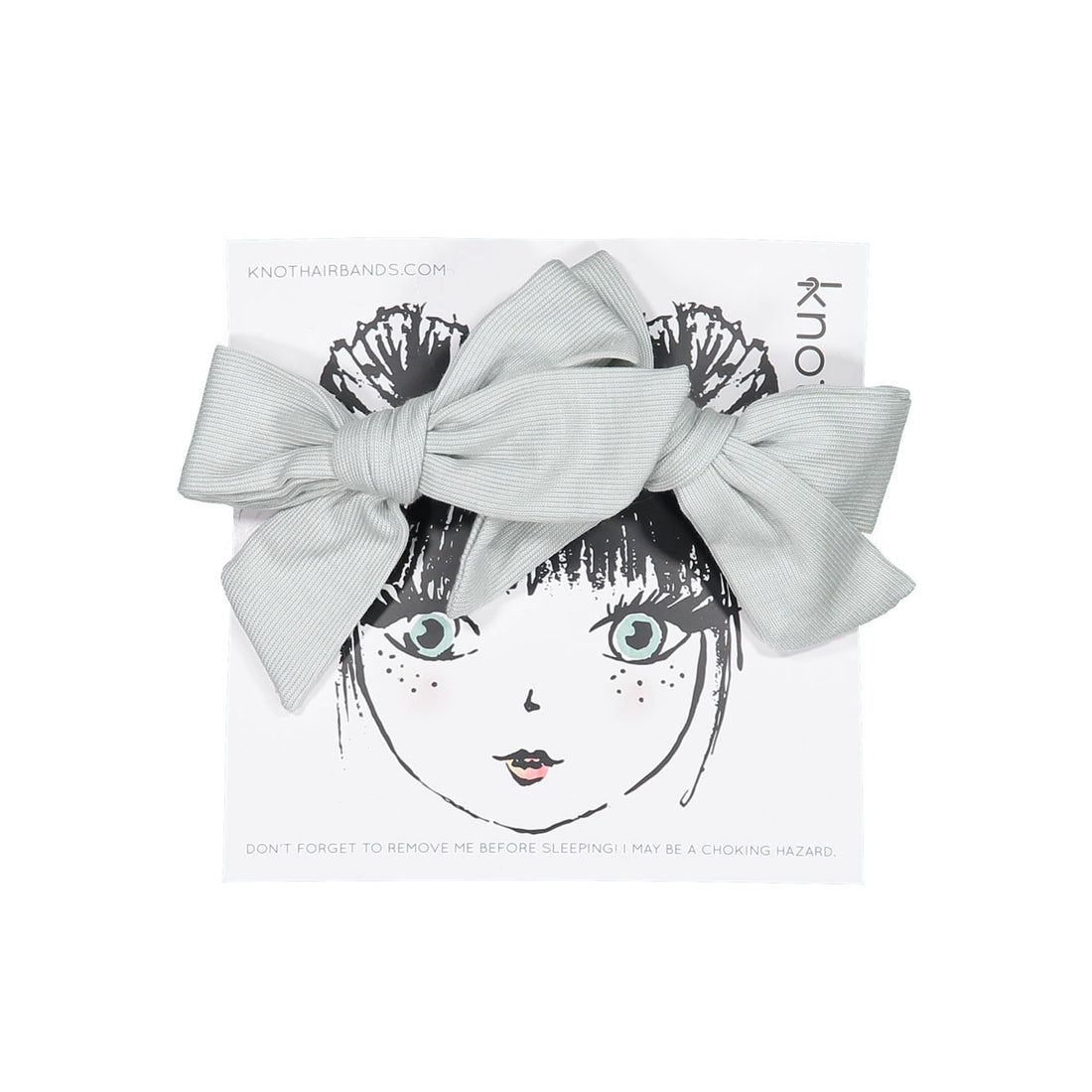 Knot Hairbands  Powder Blue Tidal Tee Bow Set