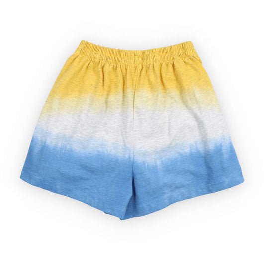 The New Society  Mimosa Yellow Tie Dye Short