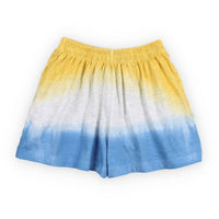The New Society  Mimosa Yellow Tie Dye Short