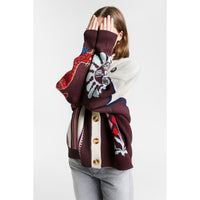 Indee Merlot Timberlake Cardigan