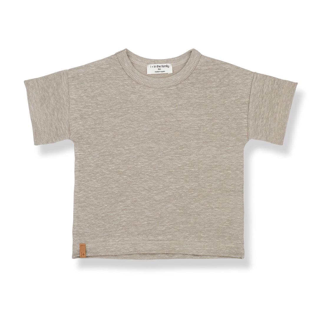 1+ In The Family Beige Tintoretto Short Sleeve T-Shirt