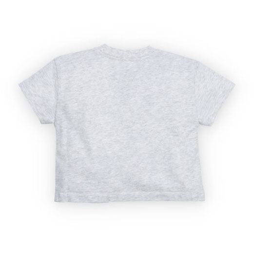 The New Society  Light Grey Melange TNS Logo Baby T-Shirt