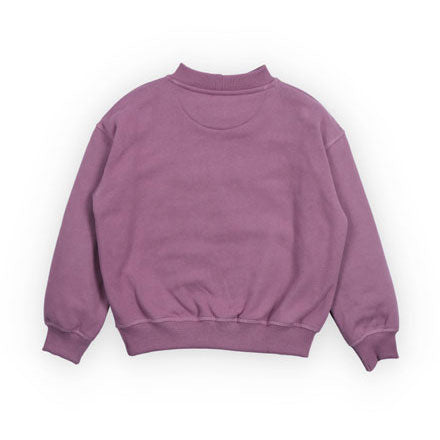 The New Society Grape Bliss TNS Logo Rib Collar Sweatshirt