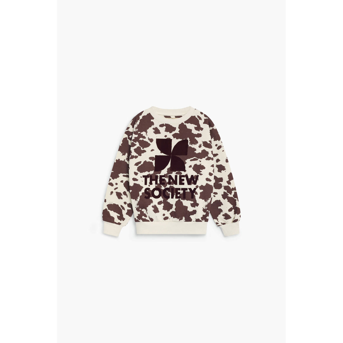 The New Society Cow Print TNS Logo Sweatshirt